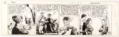 Caniff, Milton | Milton Caniff Terry and the Pirates Daily Comic Strip Original Art dated 9-11-39 News Syndicate, 1939). ... | Heritage