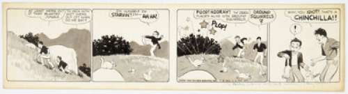 Crane, Roy | Roy Crane Wash Tubbs Daily Comic Strip Original Art dated 7-31-37 (NEA Service, Inc., 1937).... | Heritage