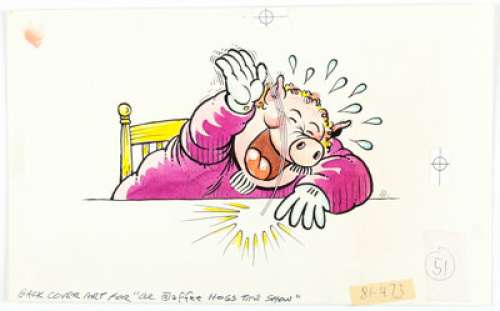 Jaffee, Al | Al Jaffee Al Jaffee Hogs the Show Paperback Book Back Cover Illustration Original Art (Signet, 1981).... | Heritage