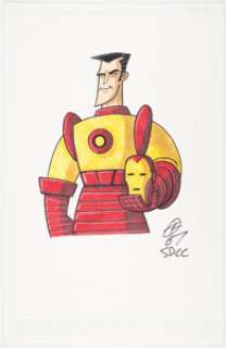 Twenty-first Century Comic Artist - Otis Frampton - Iron Man Illustration Original Art (2007)....