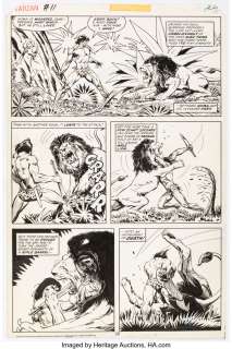 Buscema, John | John Buscema, Tony DeZuniga, Joe Rubinstein, and Neal Adams Tarzan #11 Story Page 12 (Issue Page 26) Original Art ... | Heritage