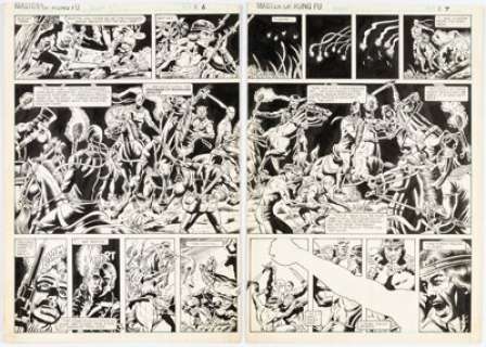 Day, Gene | Gene Day Master of Kung Fu #118 Story Pages 6 & 7 Original Art (Marvel Comics, 1982). ... (Total: 2 Original Art) | Heritage