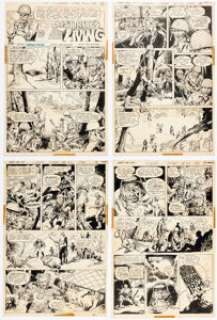 DeZuñiga, Tony - Tony DeZuñiga Weird War Tales #22 Complete 12-Page Story Original Art (DC, 1974).... (Total: 12 Original Art)