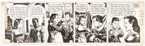 Caniff, Milton | Milton Caniff Terry and the Pirates Daily with Dragon Lady dated 2-14-45 Original Art Comic Strip Art (News Syndic... | Heritage