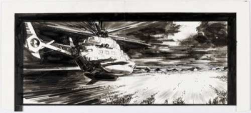 Murphy, Sean Gordon - Sean Gordon Murphy The Wake #1 Unused Double Panel Comic Strip Original Art (DC, 2013)....