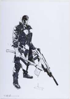 Hairsine, Trevor - Trevor Hairsine Bloodshot Reborn #7 Variant Cover Original Art (Valiant , 2015)....