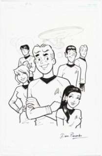 Parent, Dan - Dan Parent Star Trek #52 Variant Cover Original Art (IDW, 2015)....