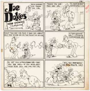 Schwab, Fred - Fred Schwab Star Comics #1 Complete "Joe Dokes" Story Original Art (Chesler, 1937)....