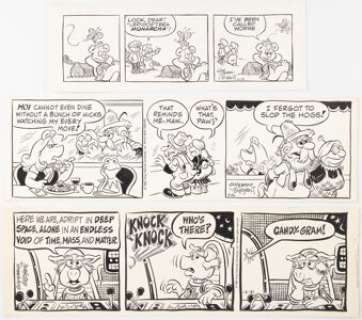 Gilchrist, Guy - Guy Gilchrist The Muppets Daily Comic Strip Original Art Group of 3 (King Features, 1981-1982).... (Total: 3 Original Art)