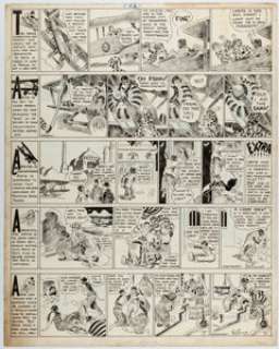 Forrest, Hal | Hal Forrest Artie the Ace Daily Comic Strip Original Art Group of 5 Consecutive (Paramount Newspaper Syndicate, c.... | Heritage