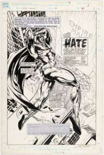 Velluto, Sal | Sal Velluto and Chris Ivy Marc Spector: Moon Knight #22 Splash Page 1 Original Art (Marvel, 1991).... | Heritage