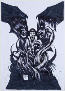 Davidson, Paul - Paul Davidson Vampirella: The Dark Powers #4 Variant Cover Original Art (Dynamite Entertainment, 2020)....