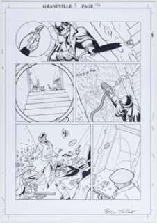 Talbot, Bryan - Bryan Talbot Grandville #5 Force Majeure Story Page 130 Original Art (Dark Horse, 2017)....