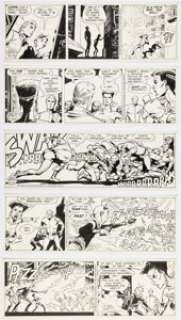 Barry, Dan | Dan Barry Flash Gordon Consecutive Daily Comic Strip Original Art Group of 10 (King Features Syndicate, 1989). ... (Total: 10 Original Art) | Heritage