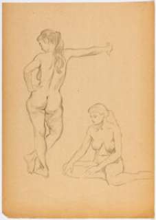 Frazetta, Frank | Frank Frazetta - Female Study Sketch Original Art (undated).... | Heritage