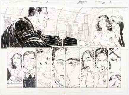 Benjamin, Ryan - Ryan Benjamin and Saleem Crawford Batman #675 Story Pages 2 & 3 Original Art (DC, 2008).... (Total: 2 Original Art)