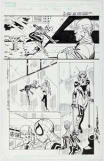 Frenz, Ron | Ron Frenz and Sal Buscema Spider-Girl #92 Story Page 3 Original Art (Marvel, 2006).... | Heritage