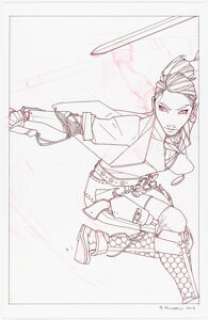 Meredith McClaren - East of West #32 Variant Cover Original Art (Image, 2017)....