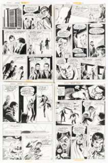 Irv Novick And Dick Giordano | Batman #242 Story Page Original Art Group of 4 (DC, 1972).... (Total: 4 Original Art) | Heritage
