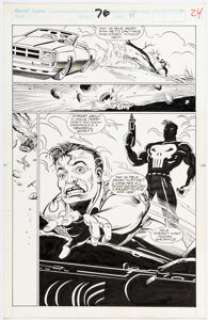 Kevin Kobasic and Al Milgrom - The Punisher #76 Story Page 17 Original Art (Marvel, 1993).
