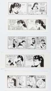 Guy Gilchrist - Nancy starring Fritzi Ritz Sundays and Dailies Comic Strip Original Art Group of 11 (Universal UClick, 2009-2018). (Total: 11 Original Art)