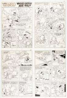 Ray Dirgo The Great Gazoo #9 Complete 8-Page Story "Whose Gazoo Are You?" Original Art (Charlton, 1975). (Total: 8 Original Art)
