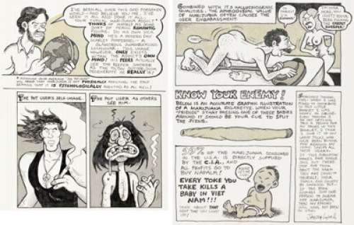 Jay Lynch The Great Marijuana Debate! Story Pages Original Art Group of 2 (Kitchen Sink Press, 1972). (Total: 2 Items) | Heritage