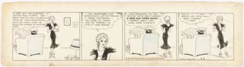 Chic Young Blondie Daily Comic Strip Original Art dated 2-2-34 (King Features Syndicate, 1934). | Heritage