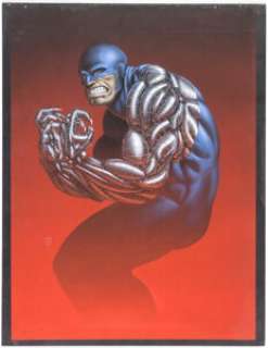 Peter Bollinger 1994 Fleer Ultra X-Men #13 Cyber Trading Card Painting Original Art (Fleer, 1994). | Heritage