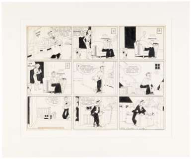 Chic Young Blondie Sunday Comic Strip Original Art dated 2-24-35 (King Features Syndicate, 1935). | Heritage