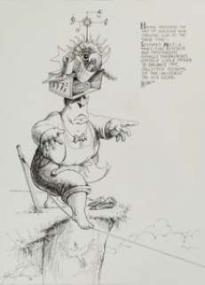Terry Gilliam "Leonard Malt" Illustration Original Art (1996). | Heritage
