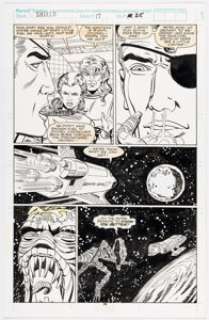 Herb Trimpe and Romeo Tanghal Nick Fury, Agent of S.H.I.E.L.D. #17 Story Page 19 Original Art (Marvel, 1990).
