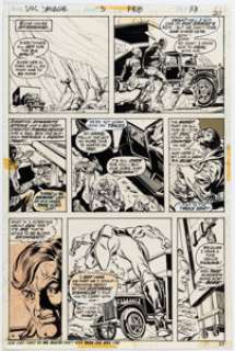 Ross Andru and Tom Palmer Doc Savage #5 Story Page 19 Original Art (Marvel, 1973). | Heritage