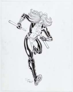 Scott Koblish Marvel Super-Heroes Magazine Mockingbird llustration Original Art (Disney, c. 2012).