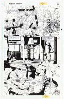 Edvin Biukovic Human Target #1 Story Page 2 Original Art (DC, 1999).