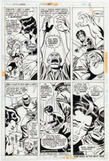 Sal Buscema and Frank Giacoia Captain America #167 Story Page 7 Original Art (Marvel, 1973).