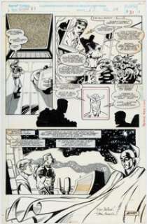 Manny Galan and Jim Amash What If...? #63 War Machine Story Page 28 Original Art (Marvel, 1994).