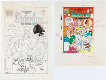 Dan DeCarlo Sabrina the Teenage Witch #8 Cover and Complete Issue Original Art Group of 24 (Archie, 1997). (Total: 24 Original Art)