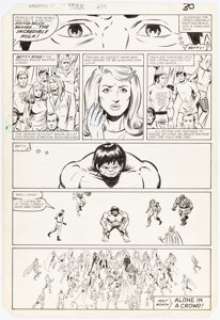 Mark Gruenwald and Greg LaRocque The Incredible Hulk #279 Story Page 22 Original Art (Marvel, 1983).