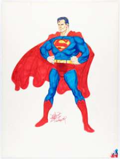 John Byrne - Superman SDCC Chalk-Talk Illustration Original Art (1981). | Heritage