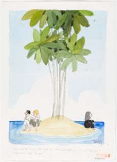 Francis Wilford Smith (as Smilby) - Single Panel Gag Cartoon Preliminary Illustration Original Art (c. 1985). | Heritage