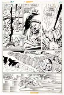 John Buscema and Joe Sinnott Fantastic Four #123 Story Page 15 Original Art (Marvel, 1972). | Heritage