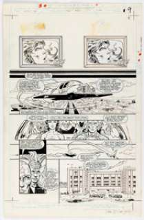 Todd McFarlane and Tony DeZuniga Infinity, Inc. #15 Story Page 9 Original Art (DC, 1985). | Heritage