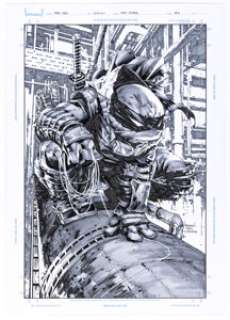 Kael Ngu Teenage Mutant Ninja Turtles: The Last Ronin #2 Variant Cover Original Art (IDW, 2021).