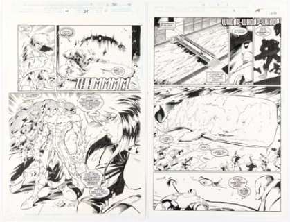 Joe Madureira and Al Milgrom Astonishing X-Men #3 and 4 "Age of Apocalypse" Story Pages Original Art Group of 2 (Marvel, 1995). (Total: 2 Original Art)