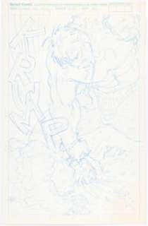 Jeff Purves The Incredible Hulk #350 Splash Page 21 Original Art (Marvel, 1988).