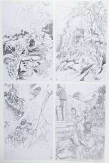 Jonathan Lau - Old Testament Biblical Scenes Illustrations Original Art Group of 5 (c. 2000s). (Total: 5 Original Art)