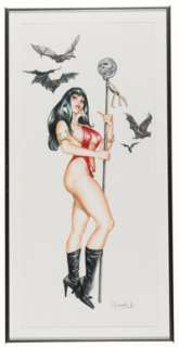 Giovanna Casotto - Vampirella Self-Portrait Specialty Illustration Original Art (c. 2000s). | Heritage