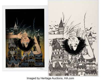 Yuko Shimizu The Highest House #2 Cover Original Art and Lithograph (IDW, 2018). (Total: 2 Original Art) | Heritage