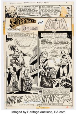 Dick Dillin and Vince Colletta World’s Finest Comics #223 Batman Story Page 1 Original Art (DC, 1974). | Heritage